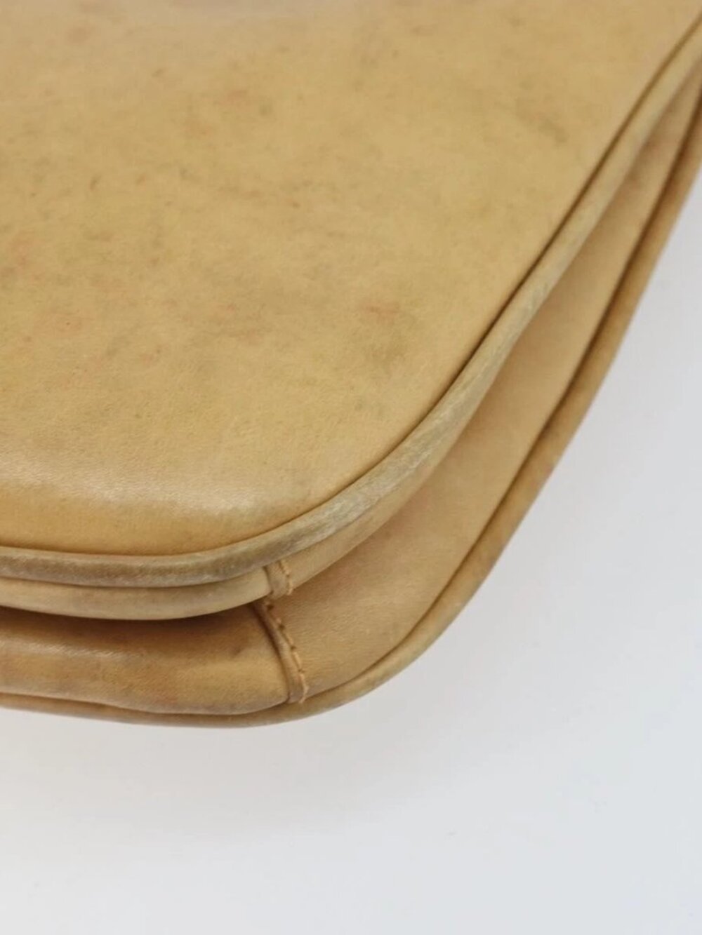GUCCI Shoulder Bag Leather Beige Gold - Picture 4 of 16